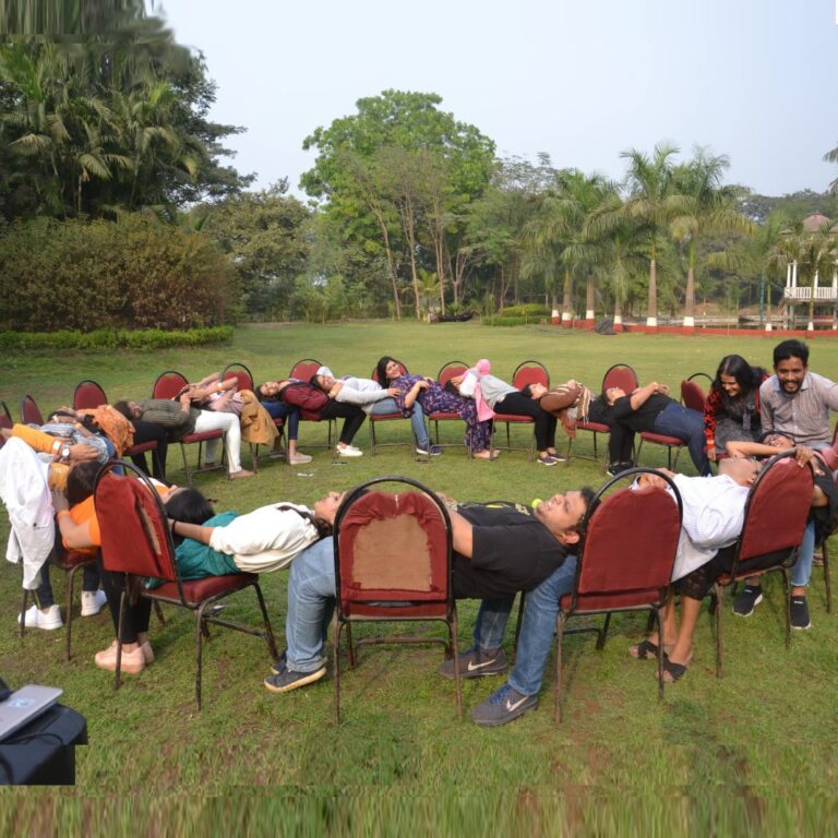 Team-building activity at an XL Advisors offsite